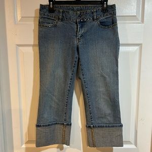 Michael Kors Studded Cropped Capri Jeans